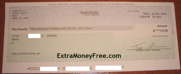 cashcrate check
